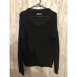 Sweater with open chest